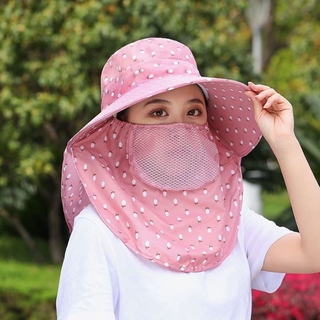 Mũ chống nắng nữ, chống tia cực tím , mũ vàng rộng trùm kín mặt