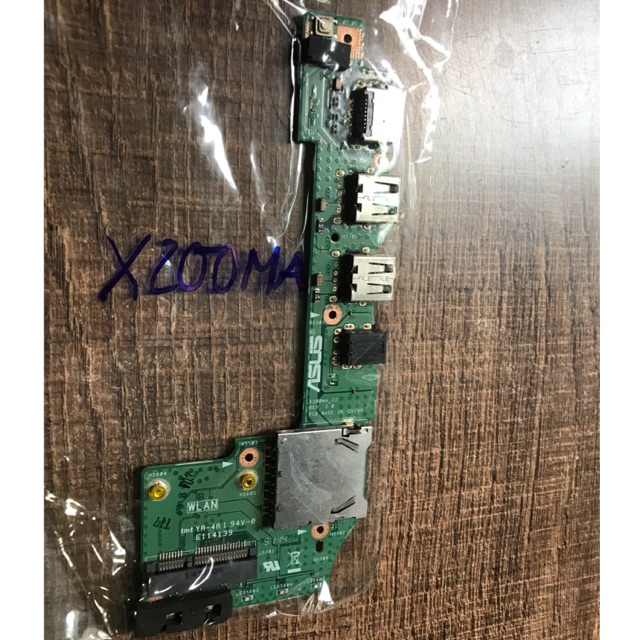 Board công tắc mở nguồn và jack âm thanh - cổng usb laptop asus X200 X200ma