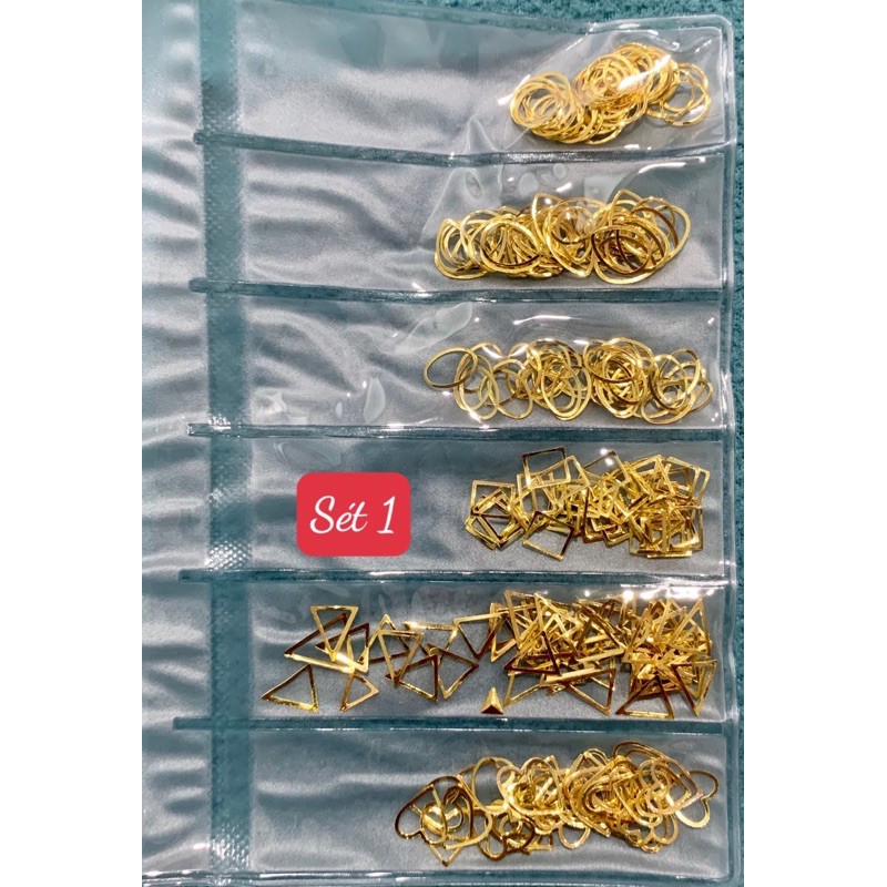charm kim loại mix sét bổ sung mẫu mới trang trí móng tay nail
