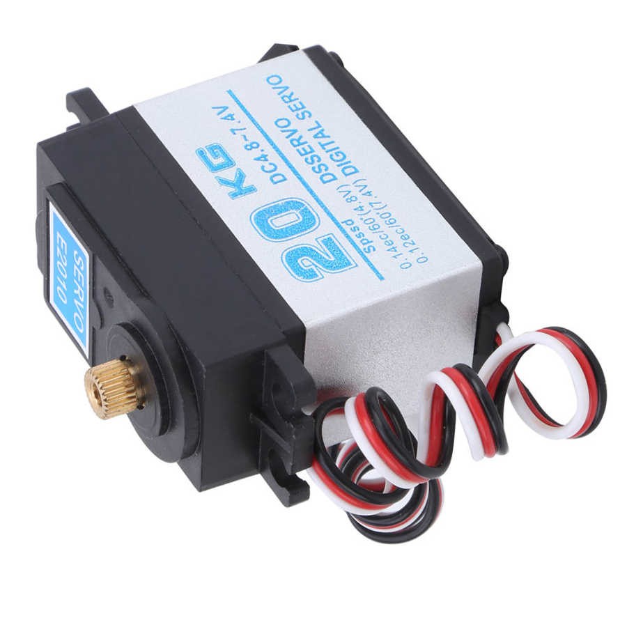 Đối với ô tô điều khiển từ xa 1/8 1/10 Quy mô 20KG Bánh răng kim loại RC Kỹ thuật số Servo Mô-men xoắn cao