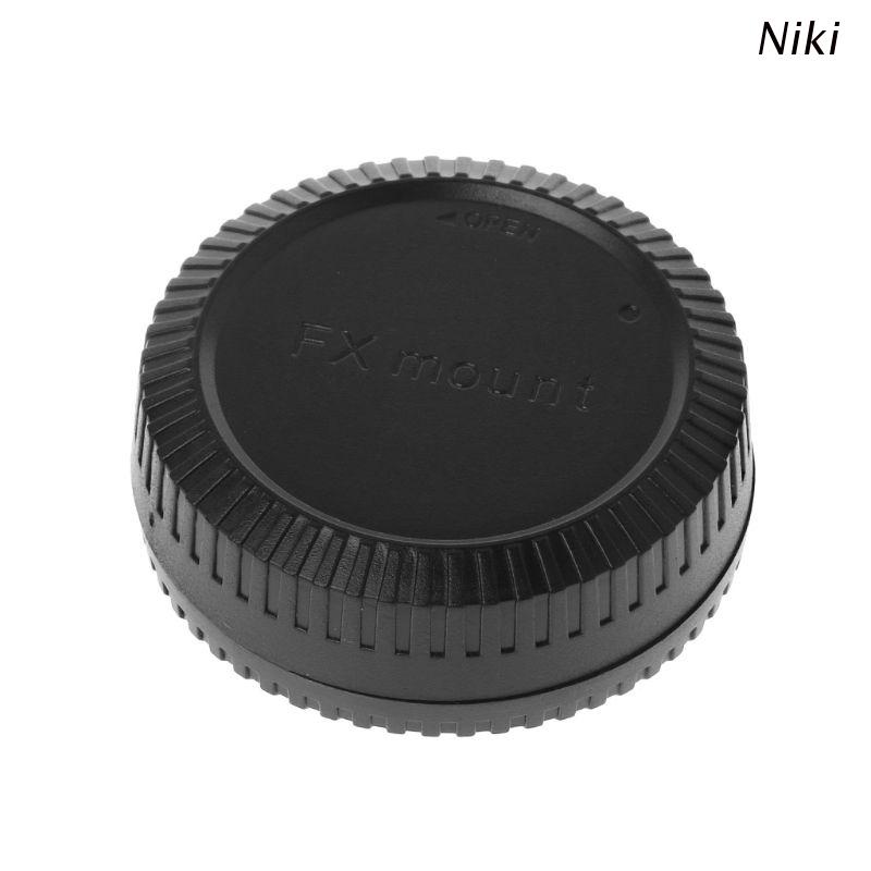 Nắp bảo vệ ống kính máy ảnh chống bụi bằng nhựa màu đen cho Fuji Fujifilm FX X