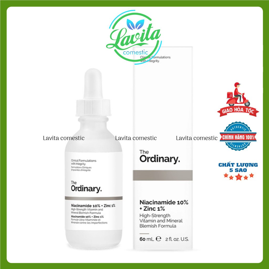 The Ordinary Niacinamide 10% + Zinc 1% Tinh chất giảm mụn thâm - 30ml [CHÍNH HÃNG]