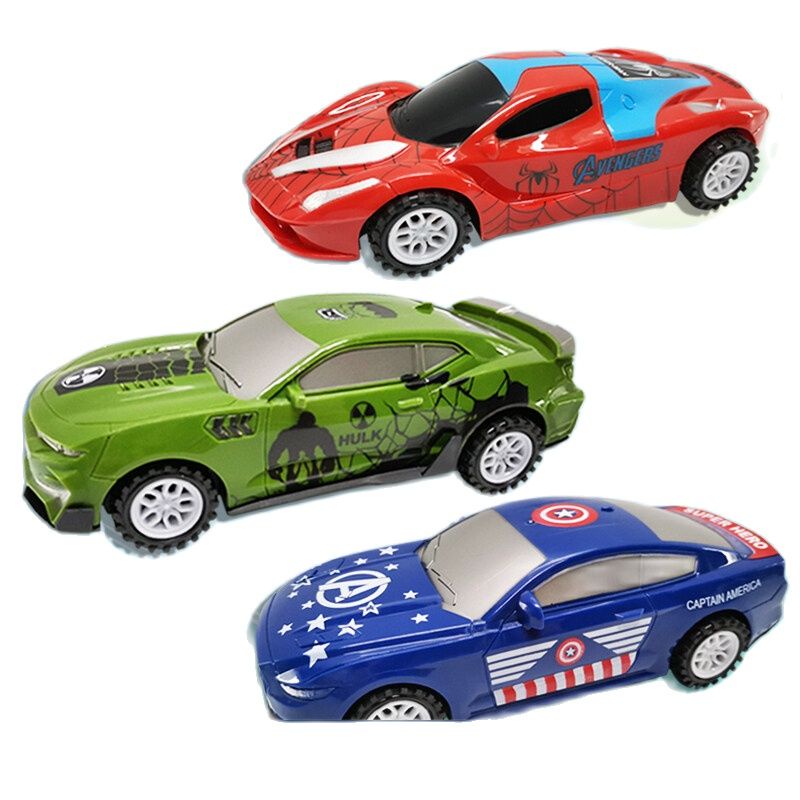 Mô hình xe hơi đồ chơi SEA SUN TOYS kiểu dáng Người Nhện/ Hulk/ Captain America làm quà tặng cho bé