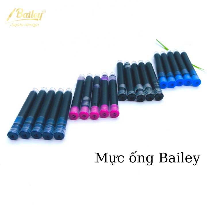 [Mã LT50 giảm 50k đơn 250k] Ống mực bút máy các màu loại lớn chứa nhiều mực Bailey 01-03-06-09