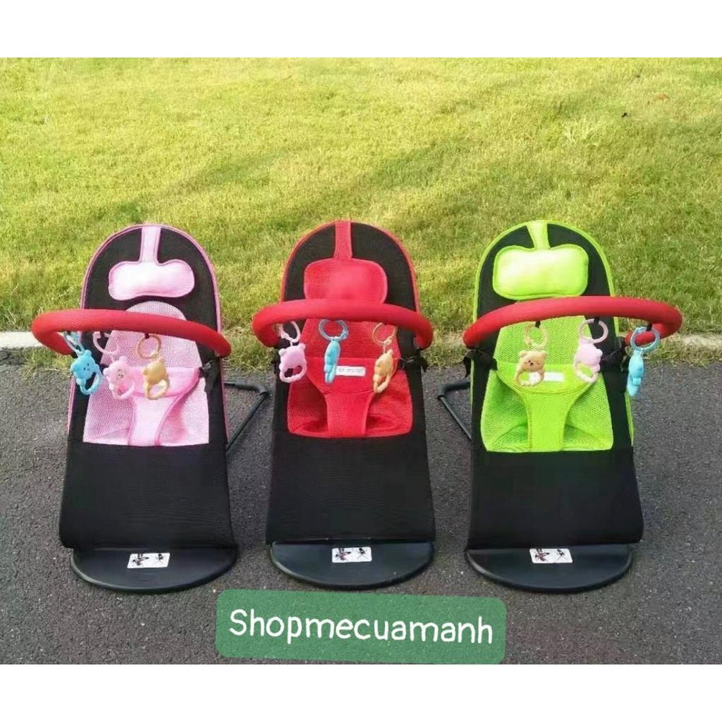 GHẾ RUNG NHÚN CAO CẤP LƯỚI THOÁNG KHÍ CHO BÉ NẰM CHƠI