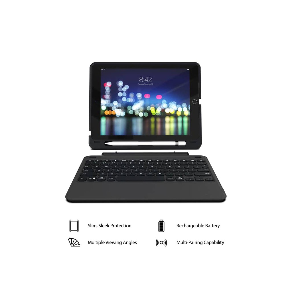 Ốp lưng kèm bàn phím ZAGG Keyboard Slim Book Go iPad 9.7 - 103302308