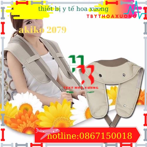 Đai Massage Đấm Lưng Vai Cổ Gáy Akiko - Nhật Bản, Bảo Hành 12 Tháng