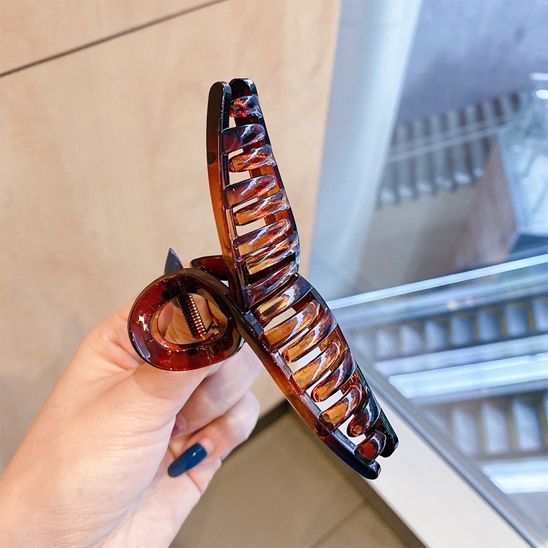 Băng Đô Cài Tóc Trong Suốt Màu Nâu / Đen Cho Nữ