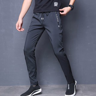 Quần dài nam đi học đi làm có khóa túi cạp chun ôm chân lịch lãm phù hợp phong cách lịch sự vải co dãn dễ dàng hoạt động