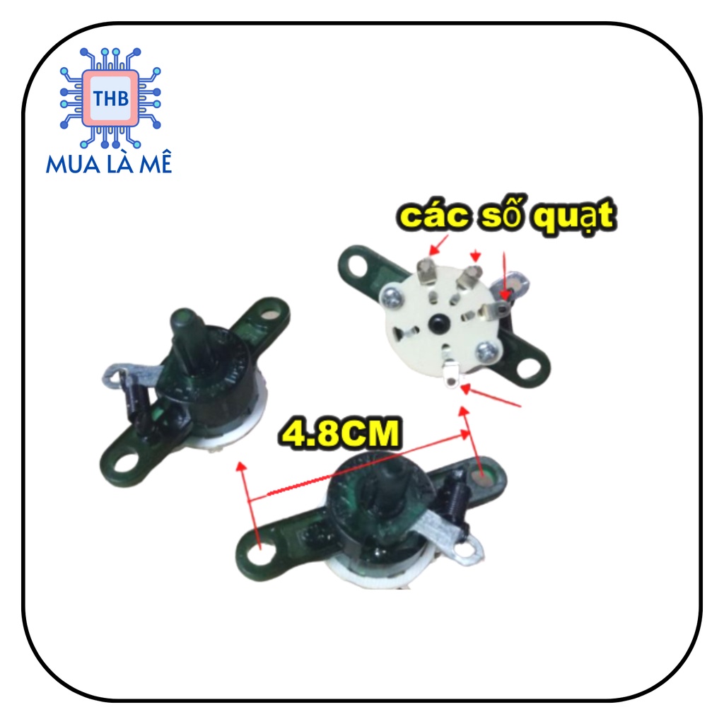 Công tắc quạt treo tường 4.8cm