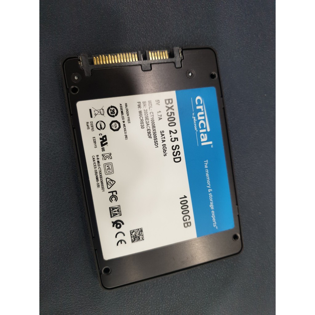 [Thanh Lý] Ổ cứng SSD 1TB Crucial BX500 SATA III 2.5 inch - Đã qua sử dụng