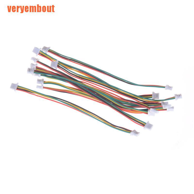 Set 10 Đầu Nối Dây Điện Mini Micro SH 1.0mm 4-Pin JST