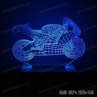 Đèn ngủ 3D hình xe đua mô tô