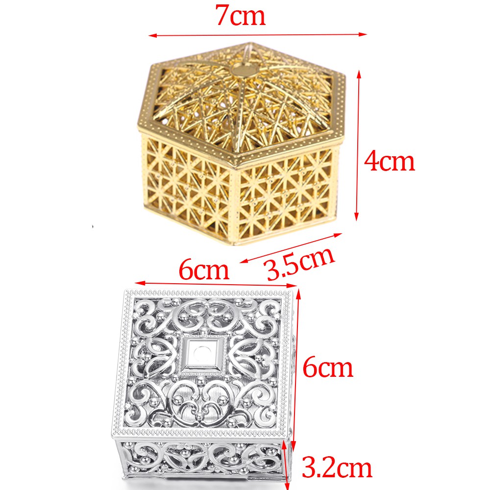 Hộp đựng quà kẹo/trang sức bằng nhựa trong suốt phong cách cổ điển