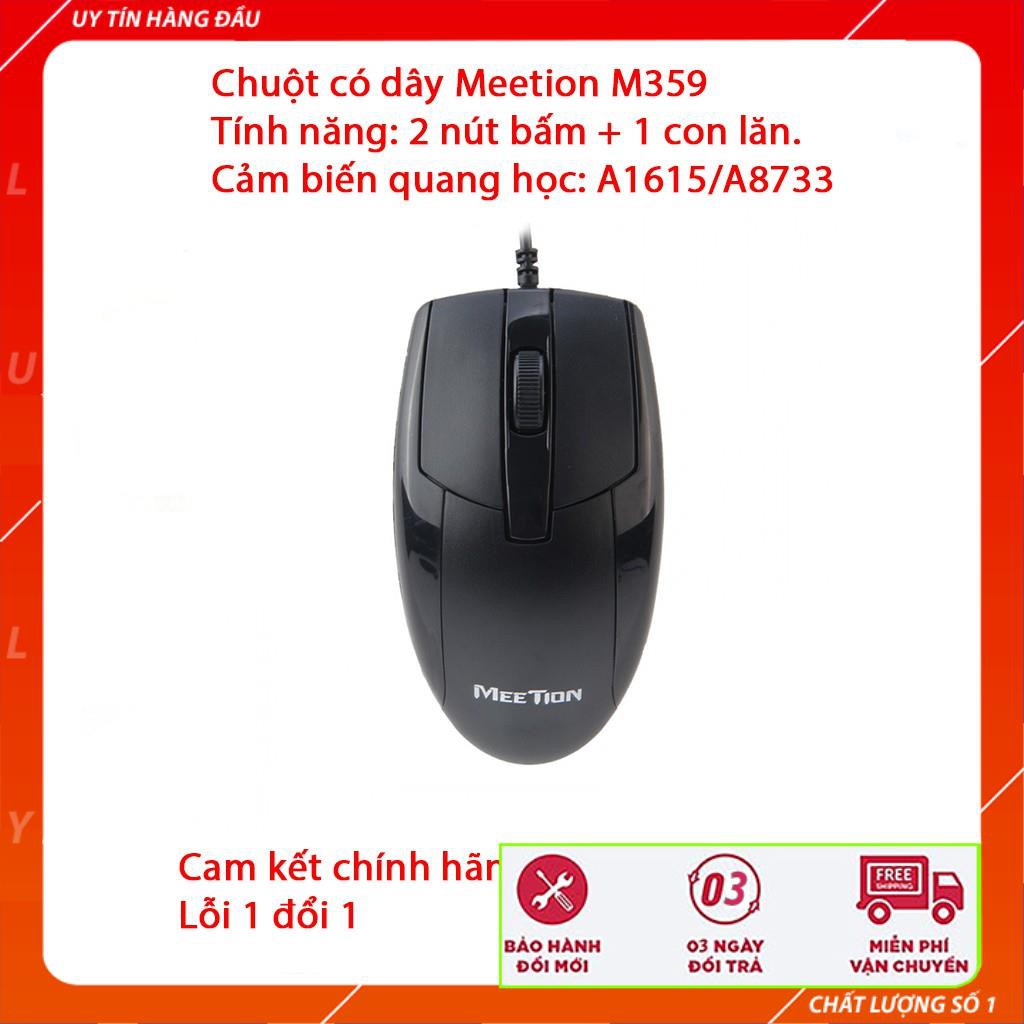 Chuột có dây Meetion M359 - Chuột văn phòng rẻ nhất shopee - Bảo hành 12 tháng - Cam kết chính hãng -  lỗi 1 đổi 1