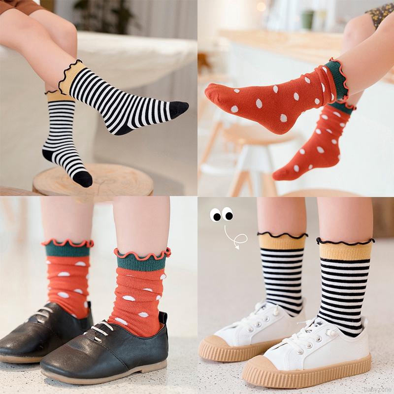 Tất cotton kẻ sọc cho bé