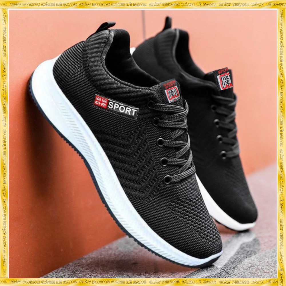 Giày sneaker thể thao nam đế cao, thoáng hơi, mang êm H82