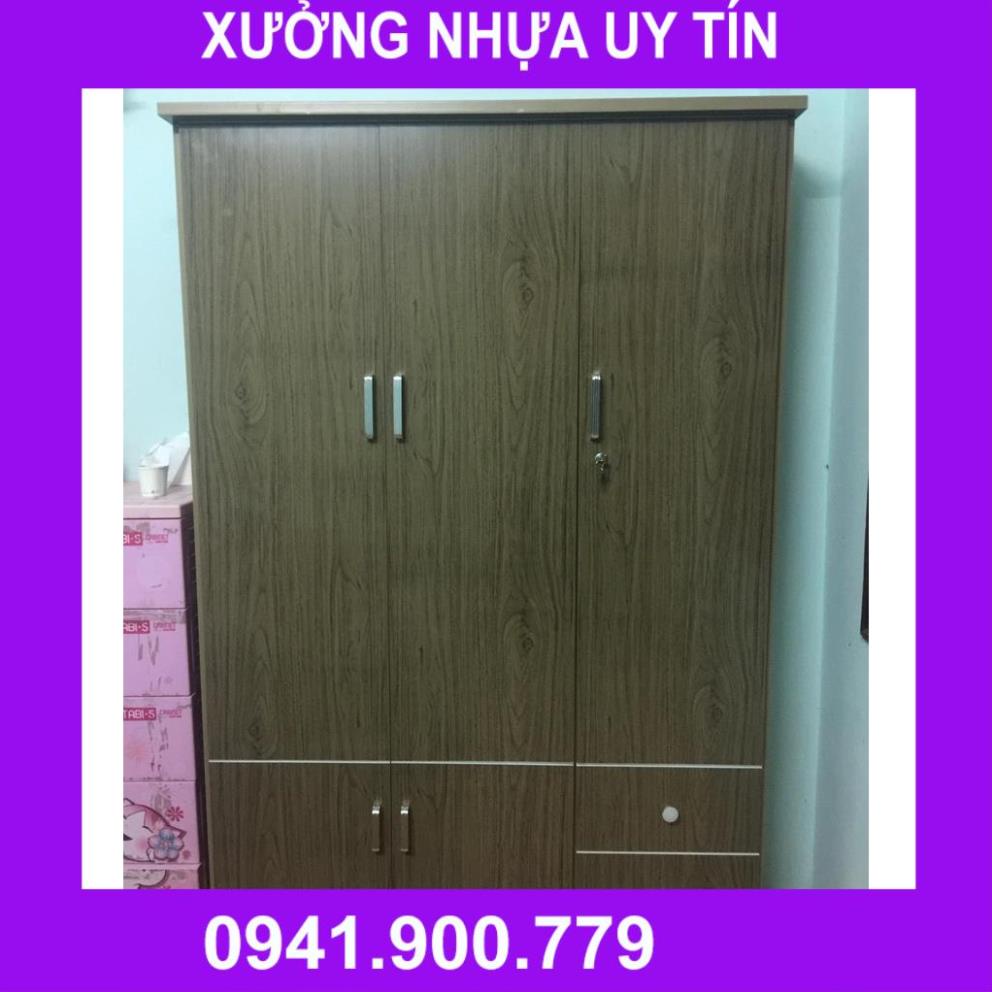 Tủ nhựa đựng quần áo 3 cánh 2 buồng VTL03_01