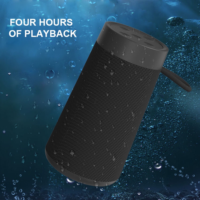 Loa nghe nhạc bluetooth mini FENGZHI BL02 kháng nước IPX7 tích hợp công nghệ ghép đôi TWS 5.2 TF32G có quai cầm xách