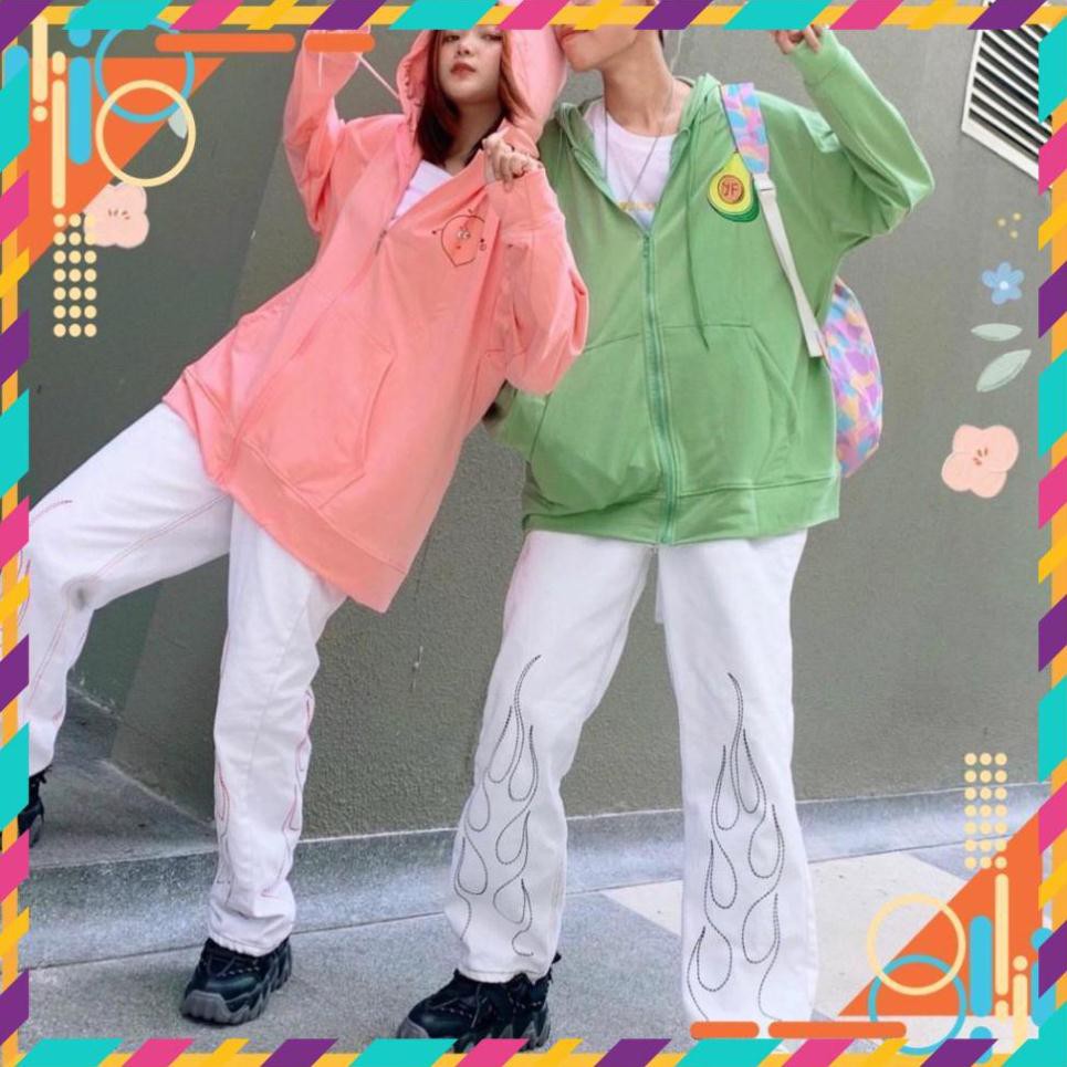 Áo Hoodie Unisex nam nữ form rộng có dây kéo, nón 2 lớp chui đầu in hình trái bơ phong cách Ulzzang Hàn Quốc | BigBuy360 - bigbuy360.vn