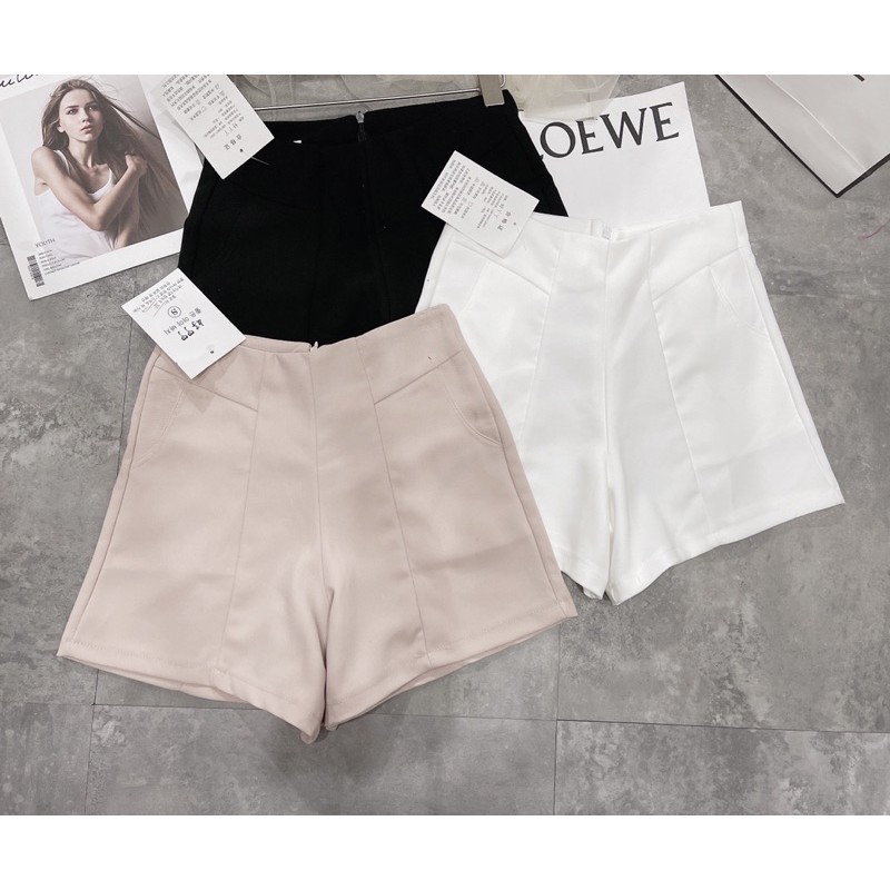 Quần short cạp cao, quần sooc gen bụng, quần đùi ống rộng (Ảnh thật) | BigBuy360 - bigbuy360.vn