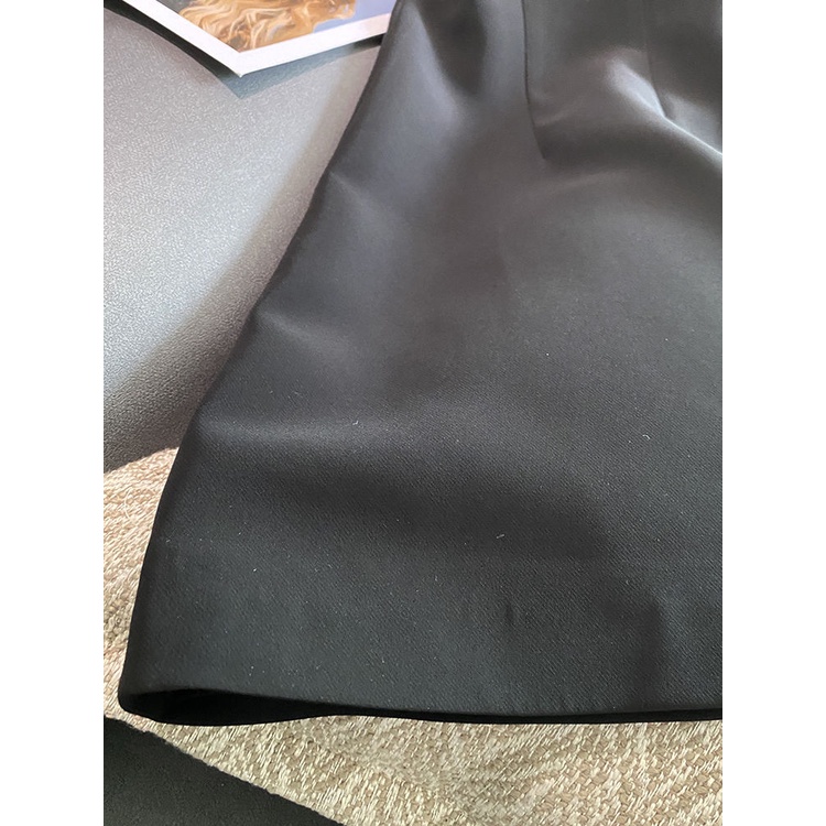 French dress Women's 2022 Summer New Design sense Bowknot bubble sleeve heavy industry diamond-encrusted spliced skinny skirt