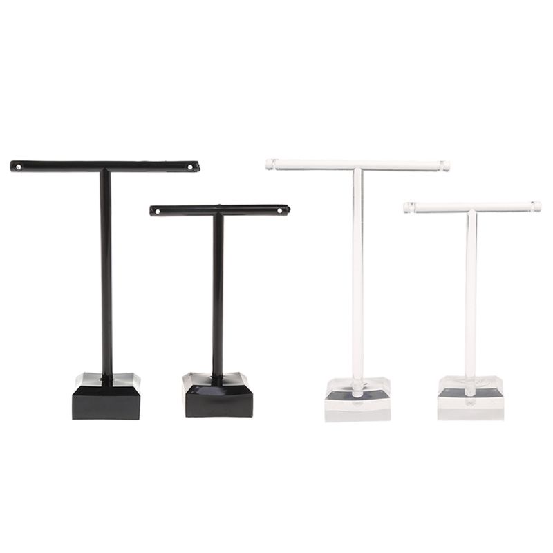 Set 2 Giá Treo Bông Tai Hình Chữ T Màu Đen