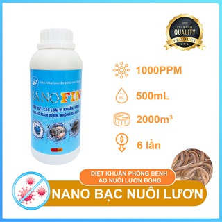Nano bạc fin+ phòng bệnh cho lươn đồng
