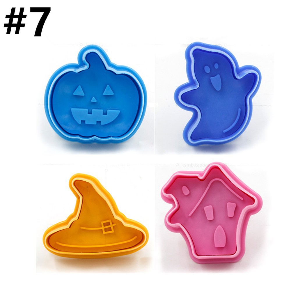 Bộ 4 khuôn làm bánh cookie hình hoạt hình