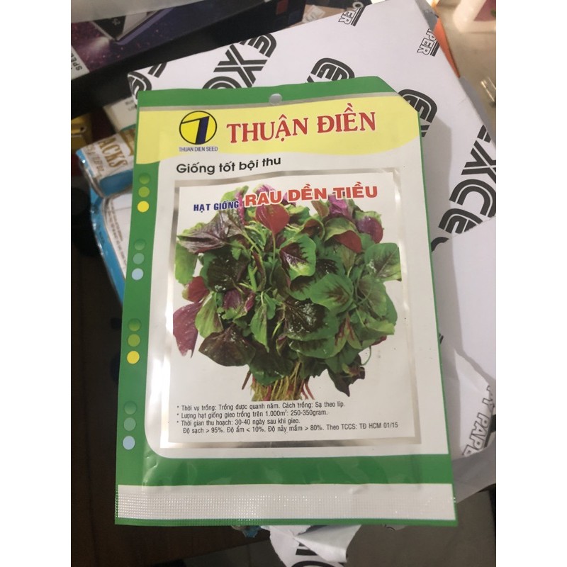 Gói hạt giống rau dền tiều 50gr
