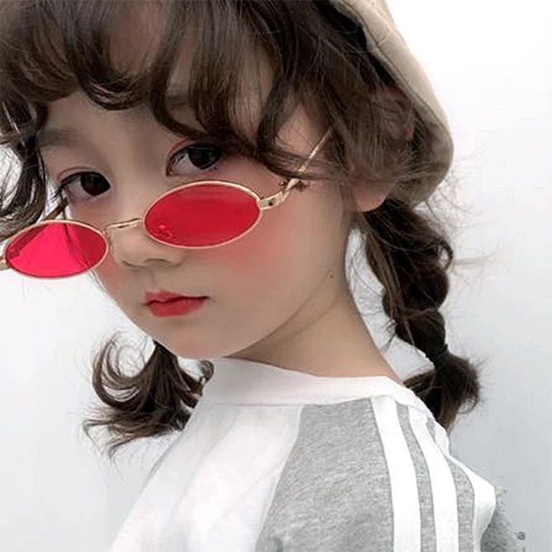 Kính Mát Hình Oval Chống Tia UV Thời Trang Cho Bé
