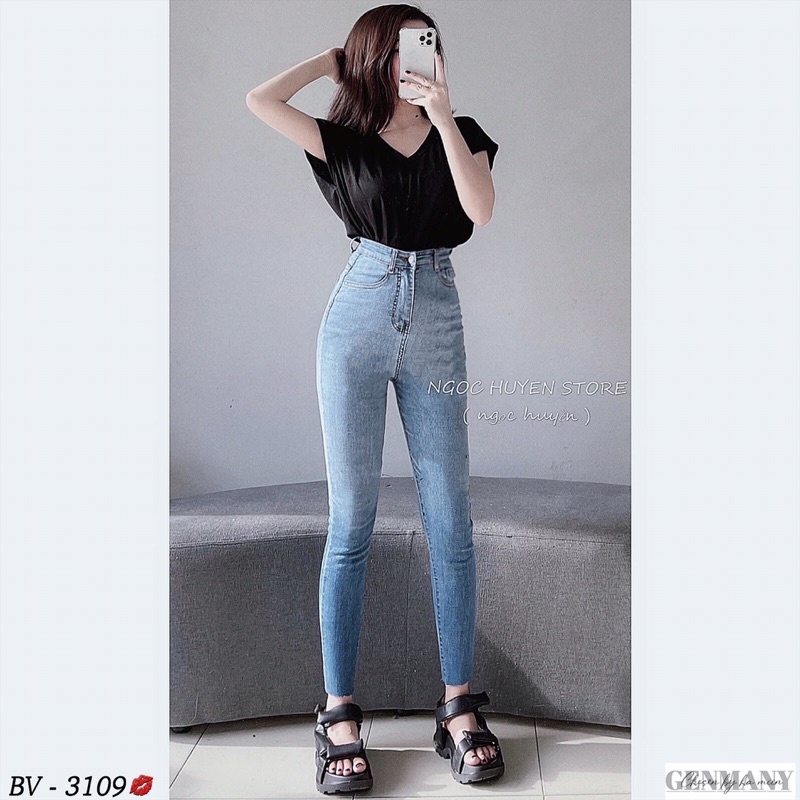 Quần bò loang hot trend