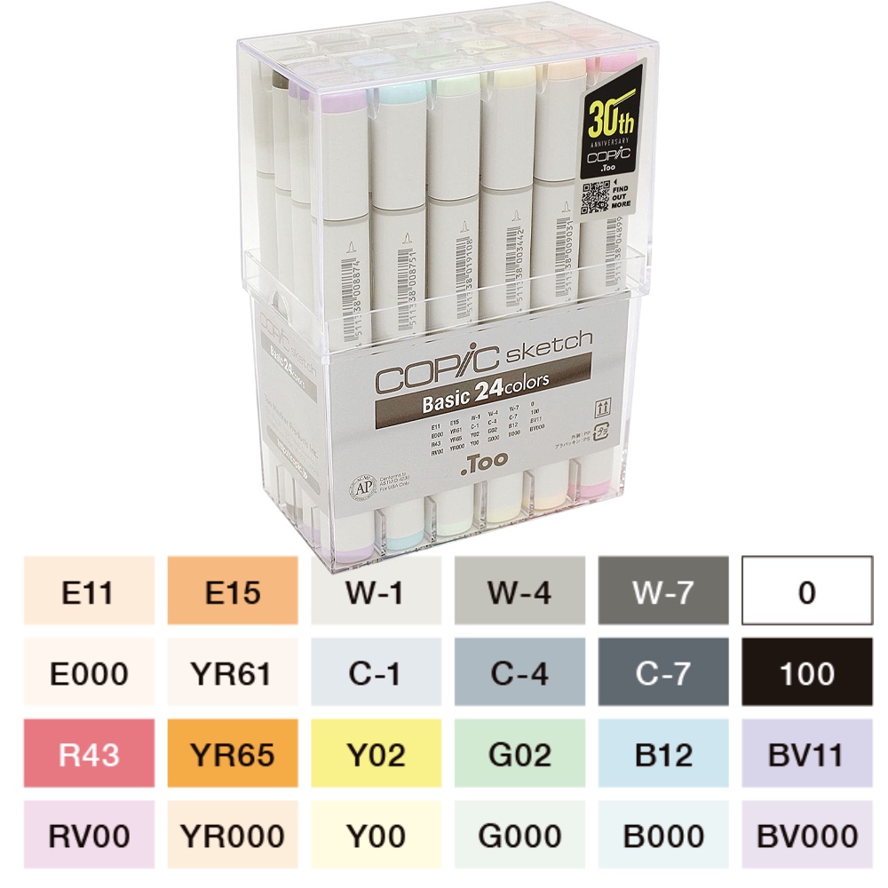 Copic Sketch bản quốc tế 24 màu ( Hàng Order )