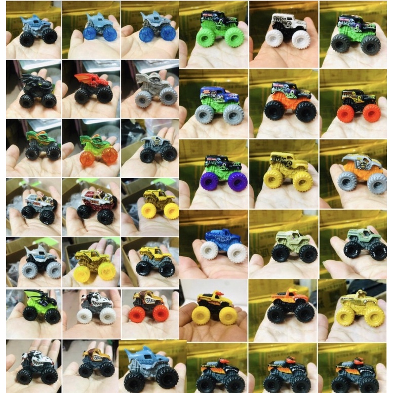 Set 40 xe, 30 xe và 10 xe Monster Jam mini tỉ lệ 1:87 khác nhau