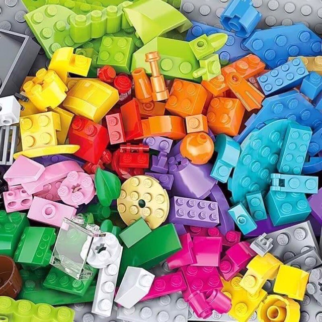 Bộ LEGO Classic 460 Chi Tiết - Lego hộp xanh ghép hình thông minh