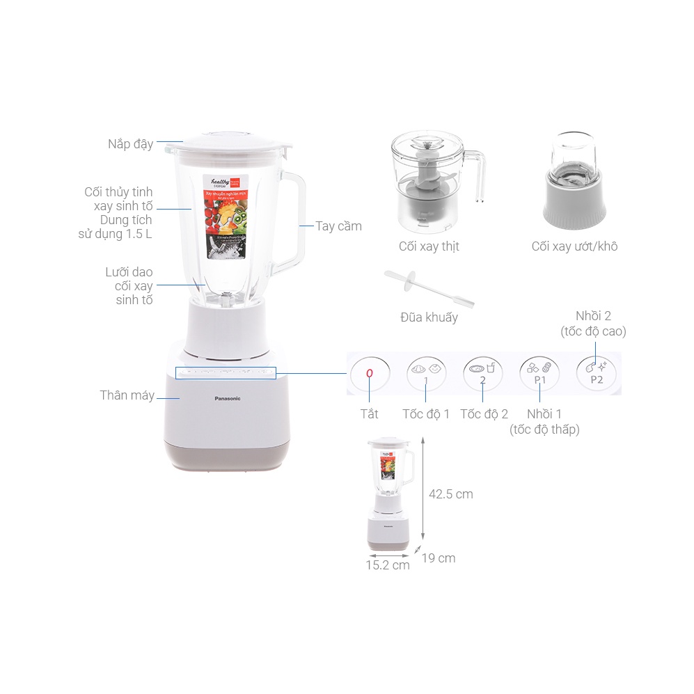 Máy xay sinh tố Panasonic MX-MG53C1CRA