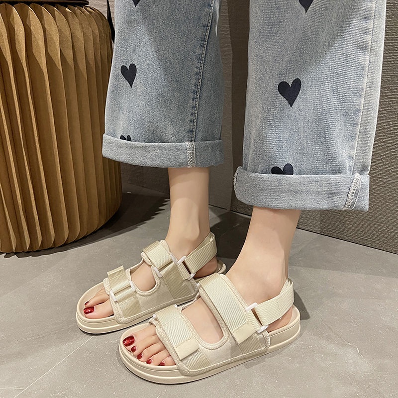 Sandal Đế Bằng 3cm Siêu Nhẹ Thời Trang Mùa Hè 2022 Mới Cho Nữ