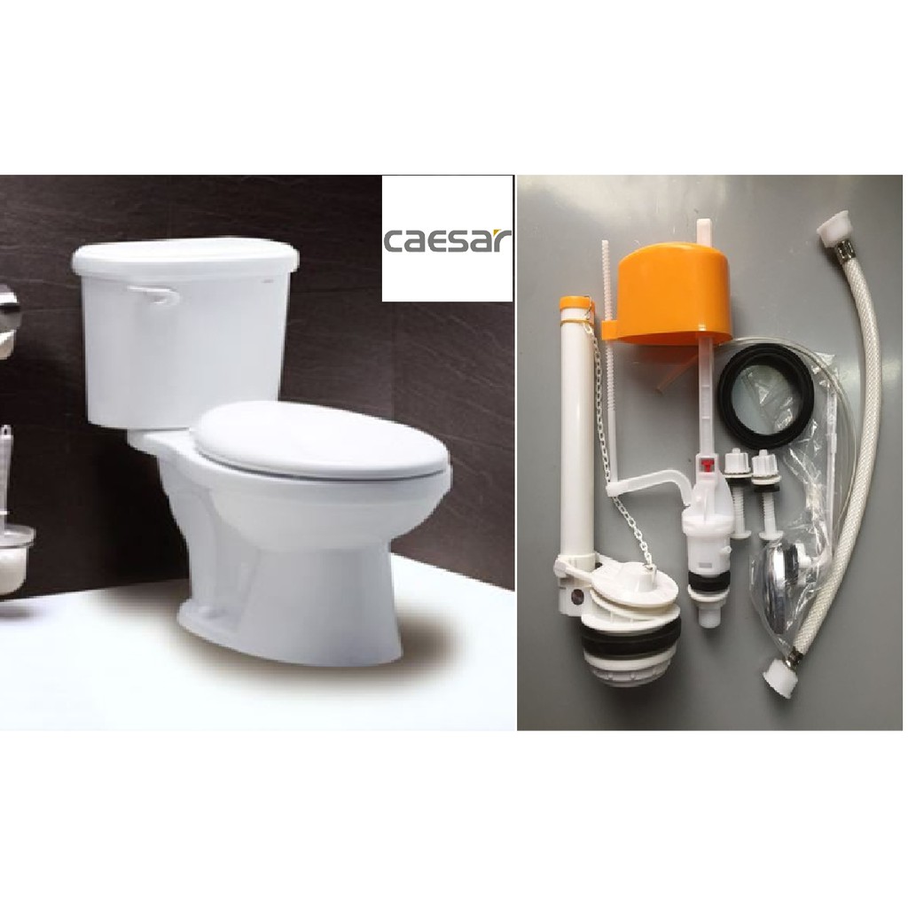 Bộ ruột bồn cầu Caesar tay gạt - HV Store 342
