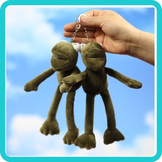 Móc khoá, móc cài balo ếch dài nhồi bông đáng yêu cute làm quà tặng sinh nhật