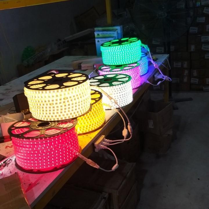 Cuộn led dây đôi 2835 - 100m (2 hàng led đôi) + tặng 5 dây nguồn