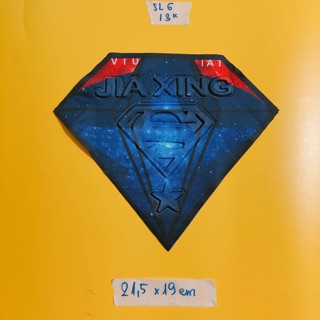Hình vải may kim cương superman (ko keo) phụ kiện may mặc trang trí quần áo, handmade,DIY