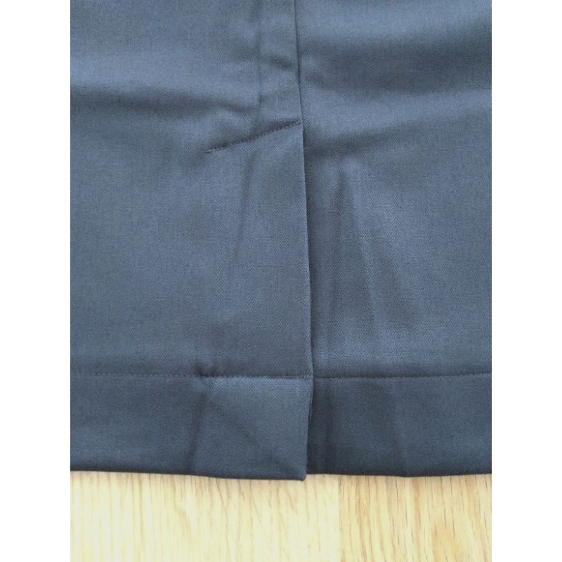 Chân váy bút chì Thái Hòa mau xám đậm vải co giãn nhẹ