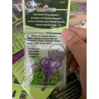 Ghim đánh dấu đan móc clover