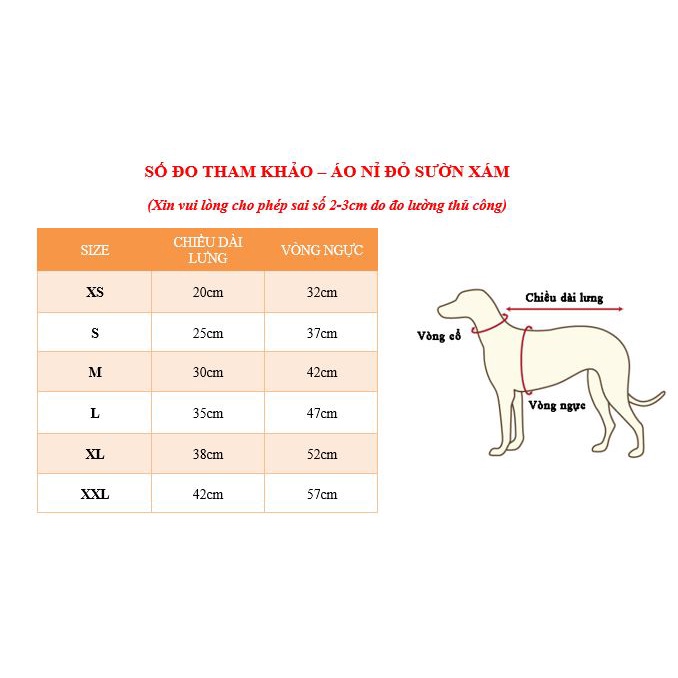 MẪU MỚI 2022 - ÁO NỈ ĐỎ SƯỜN XÁM CỰC XINH CHO THÚ CƯNG