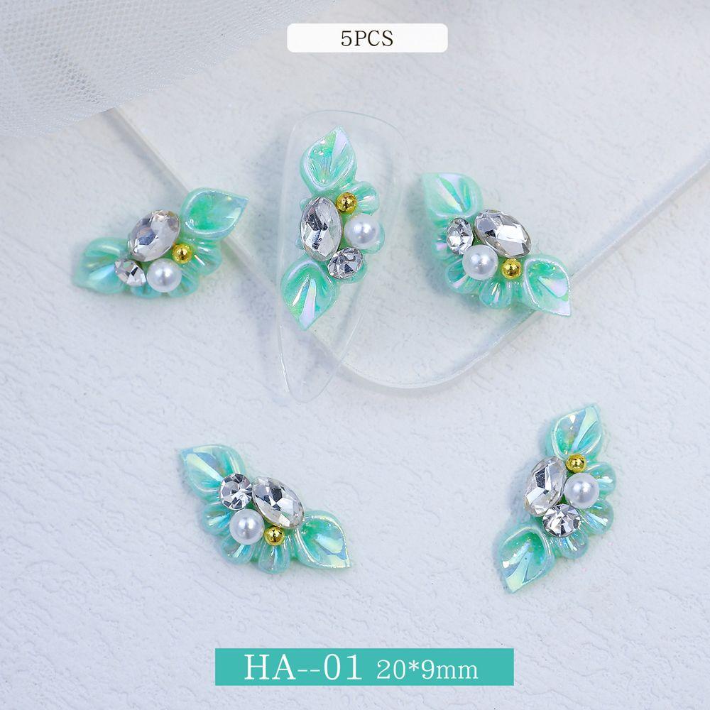Phụ Kiện Trang Trí Móng Tay Hình Hoa 3D Phong Cách Vintage Thanh Lịch