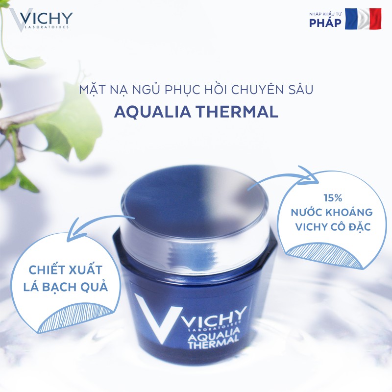 [Công Ty, Tem Phụ] Mặt nạ ngủ Aqualia Thèrmal Vichy 75ml [COCOLUX]