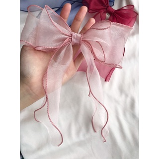 🎀 Nơ kẹp tóc voan "Tiểu thư" 🎀