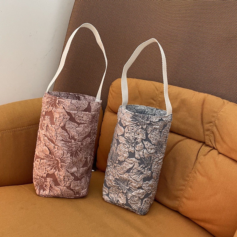 Túi Xách Vải Canvas Màu Sắc Đơn Giản Phong Cách Hàn Quốc