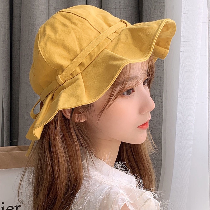 Mũ tai bèo chống nắng xếp ly ôm dáng phong cách Hàn Quốc thời trang dễ thương
