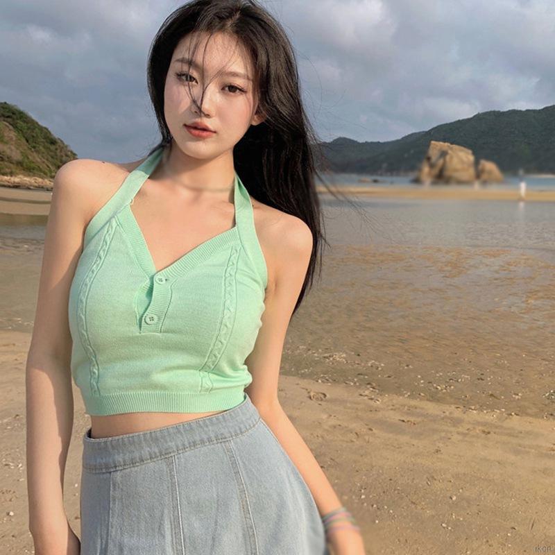 Áo nữ không tay cổ chữ v thời trang quyến rũ